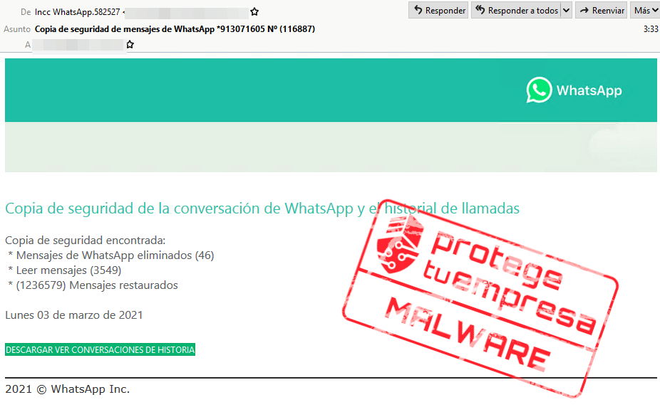 envio malware whatsapp