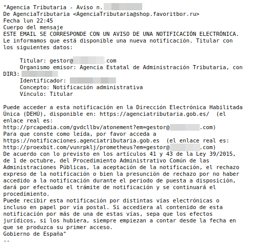 email suplantacion at 1